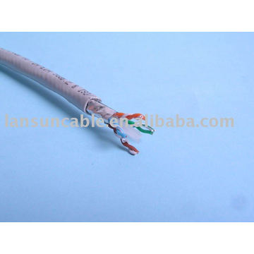 Lan Cable Cat6 FTP 23AWG Cable Solid 99.99%BC UL List Pass Fluke Test